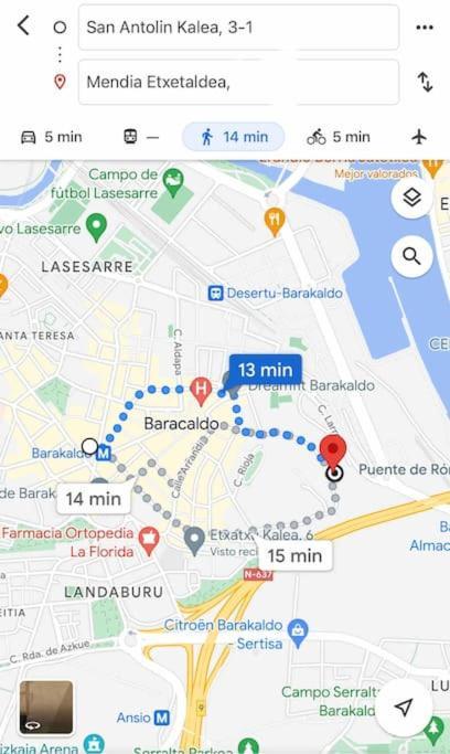 Bilbao/Barakaldo 15Min Bec Leilighet Eksteriør bilde